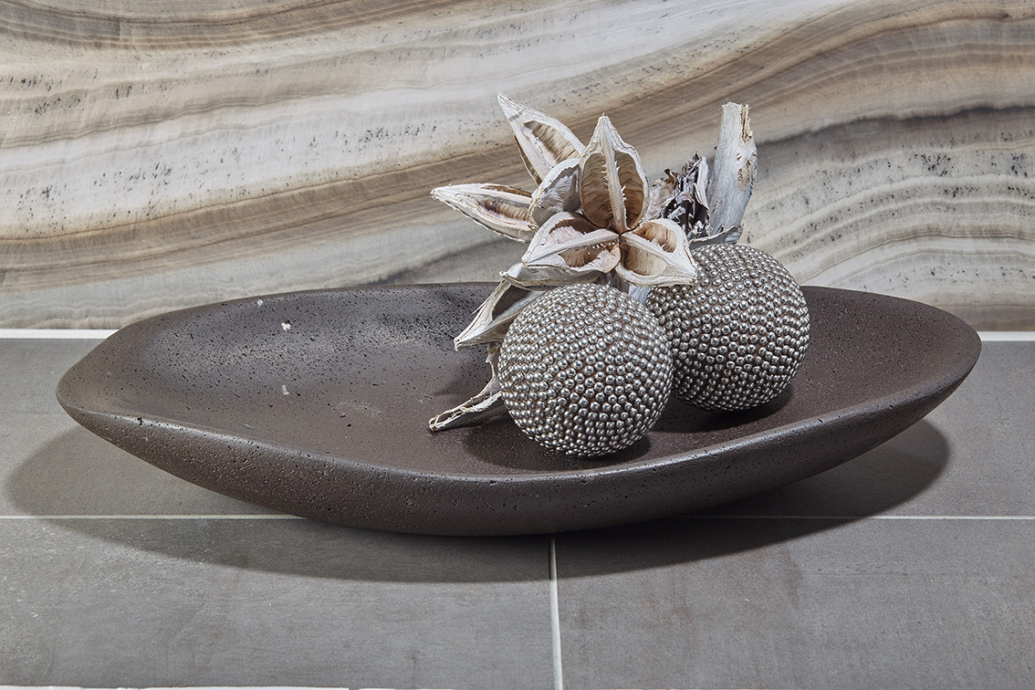 Badezimmerschale - dekoriert