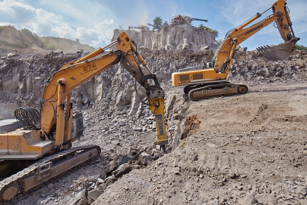 Steinverarbeitung – Abbau im Steinbruch