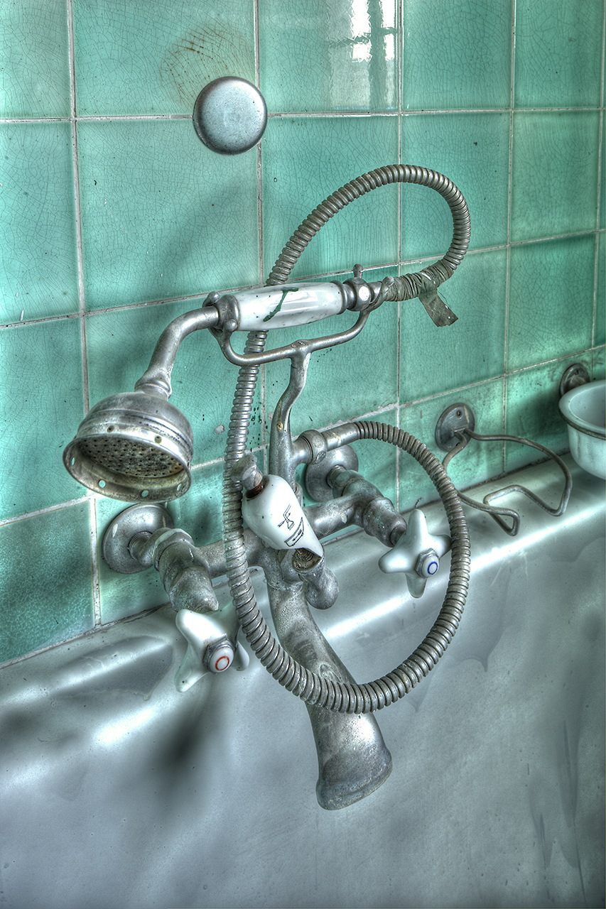 Dusch/Brausekopf als Violinschlüssel