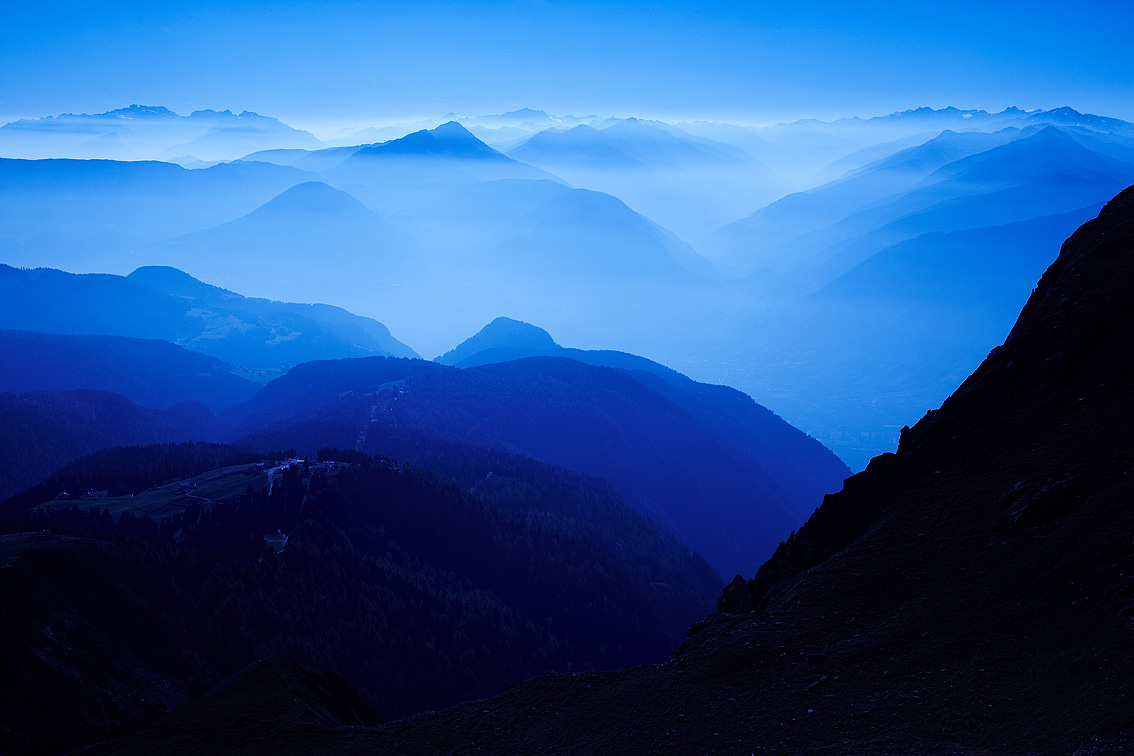 Berge –Nebelstimmung