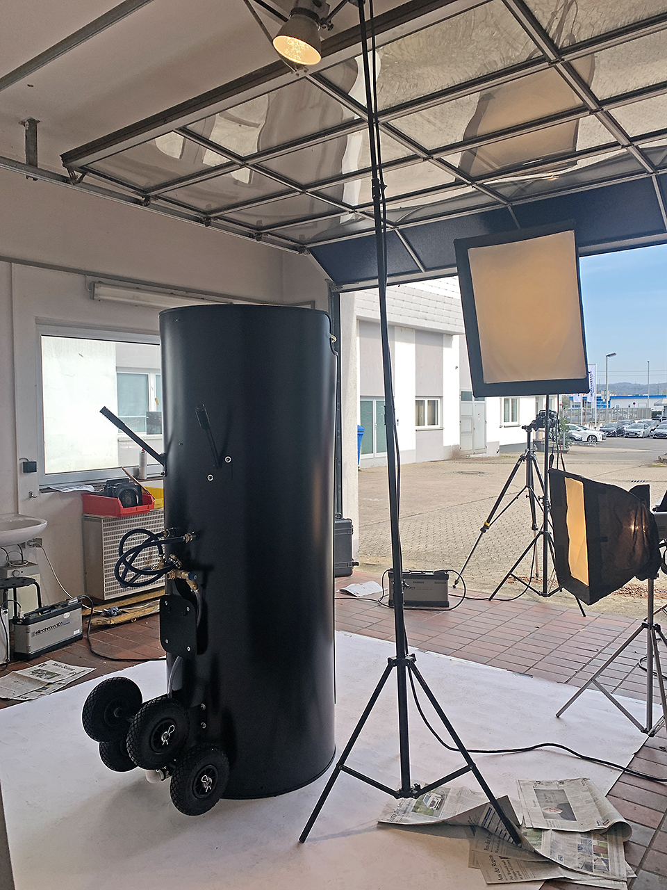 mobiles Studio – beengte Platzverhältnisse