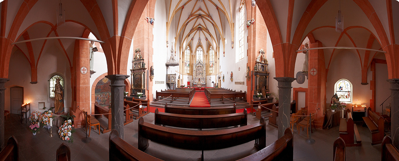 Vallendar/Niederwerther Kirche, gotischer Innenraum