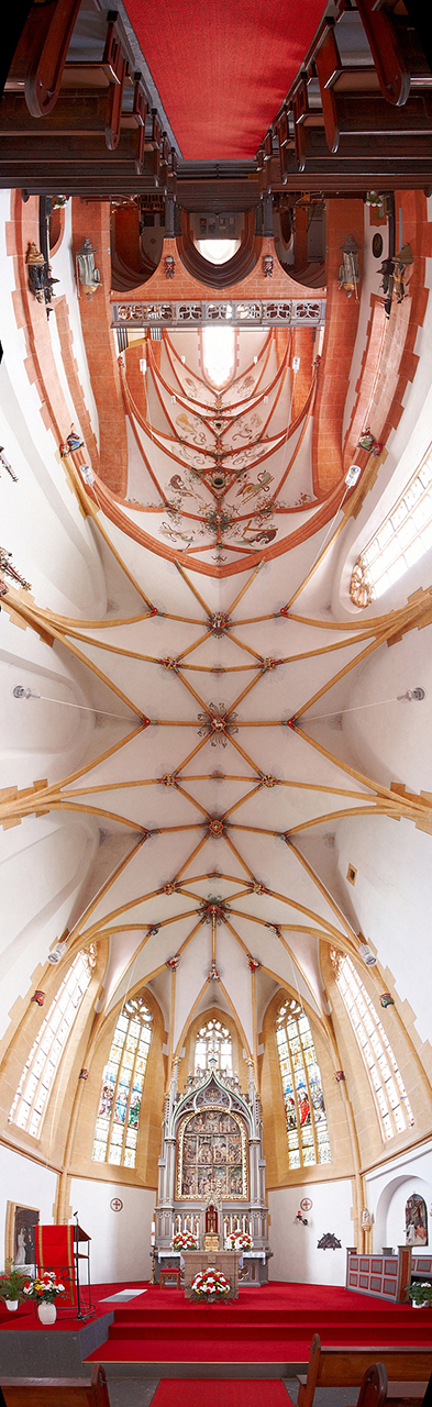 Niederwerther Kirche/ gotisches Deckengewölbe