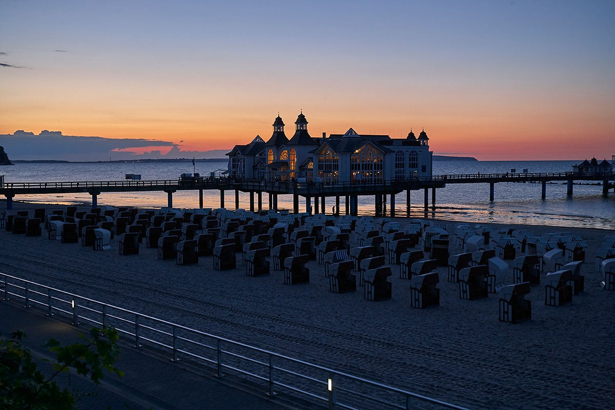 Sellin, Seebrücke – blaue Stunde