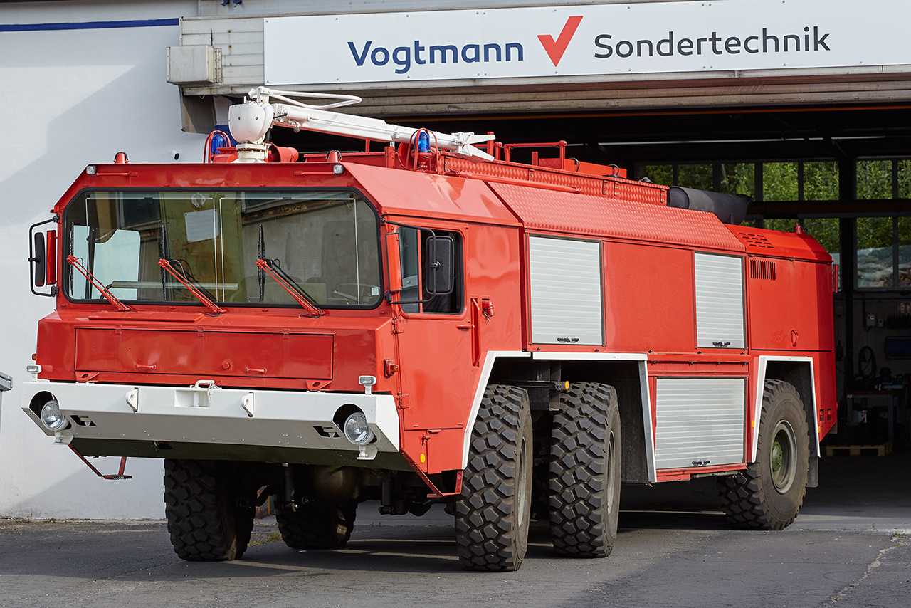 Feuerwehrfahrzeug aufbereitet