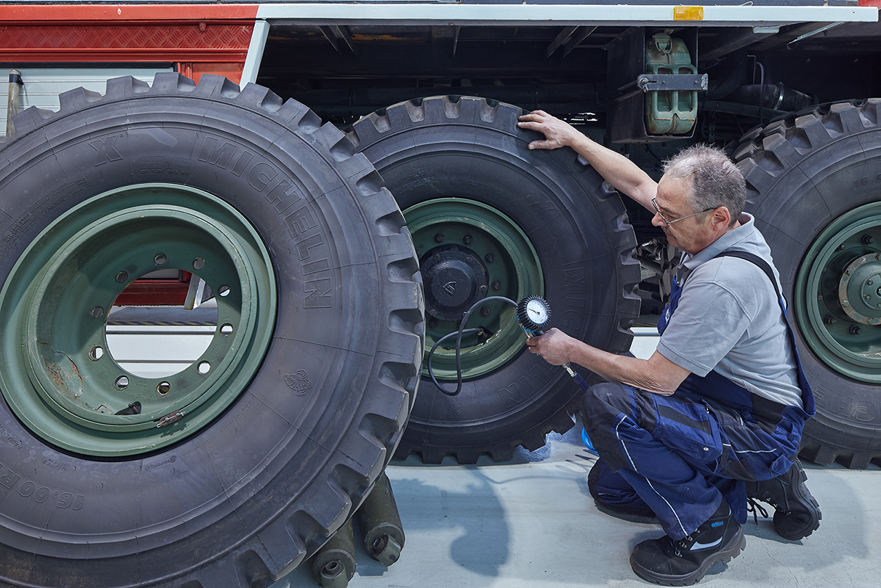 Endkontrolle / Luftdruckkontrolle