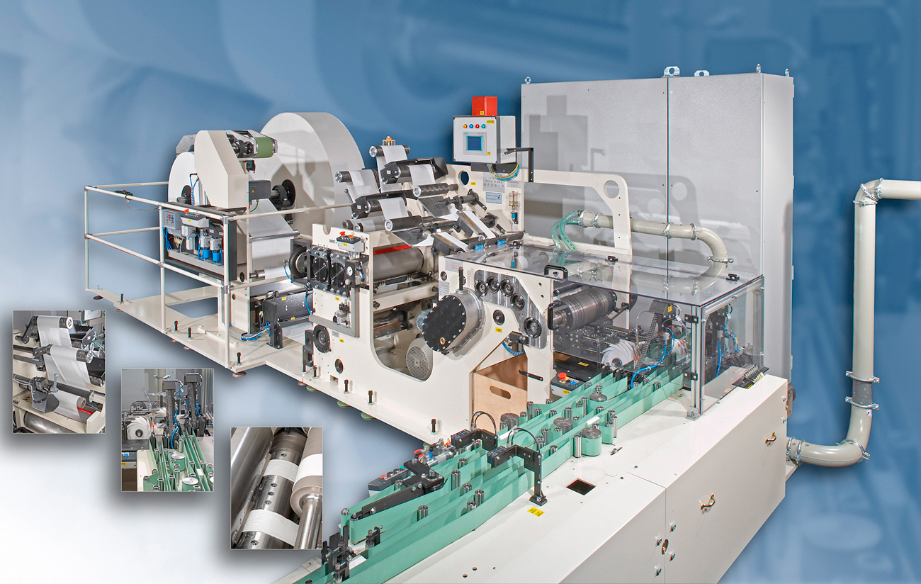 Fotomontage Maschine Papierindustrie