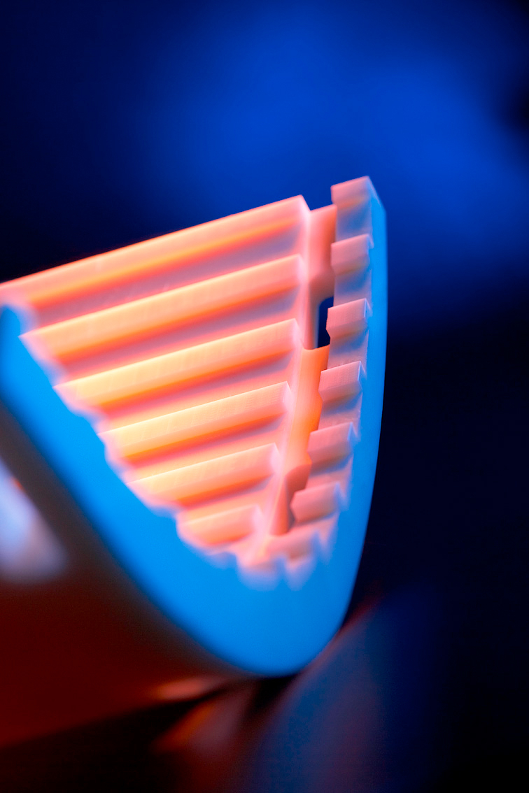 Kunststoffformteil in Szene gesetzt